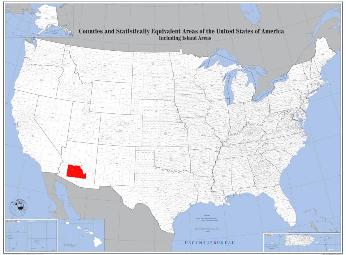 Phoenix, statele UNITE ale americii hartă