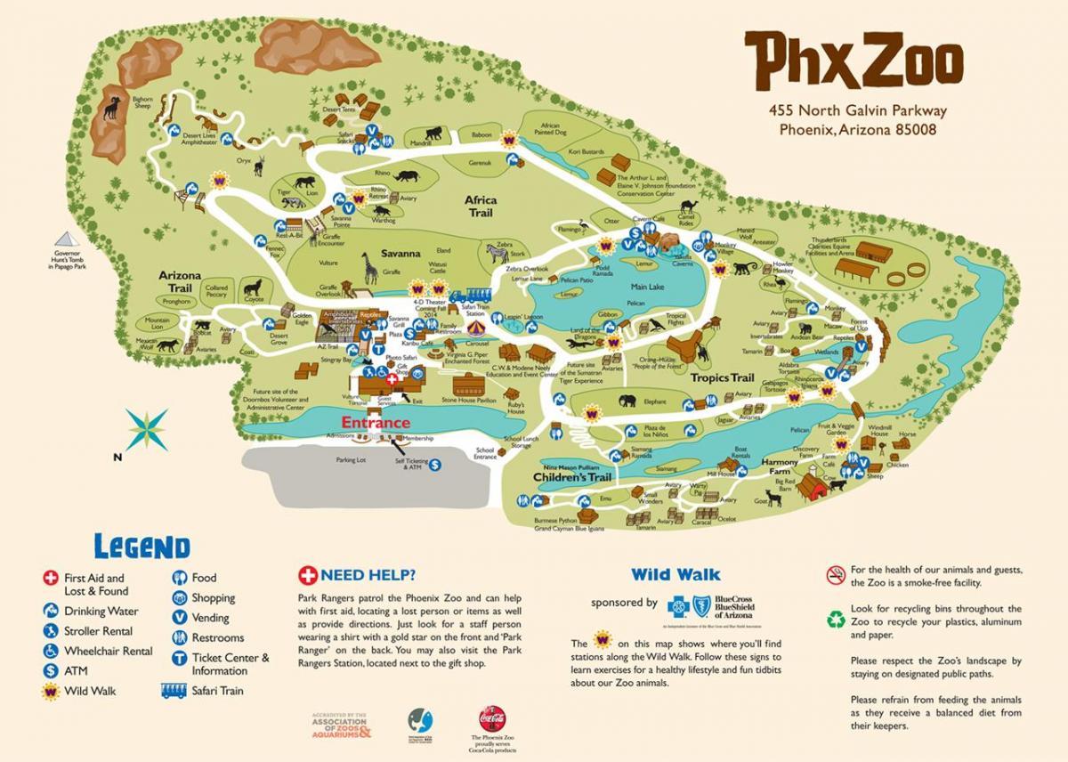harta Phoenix Zoo