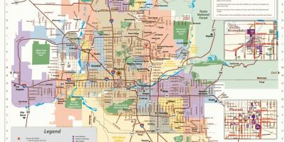 Phoenix rute de autobuz hartă