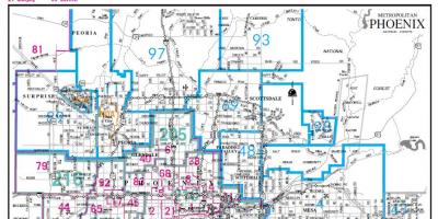 Phoenix union high school district hartă