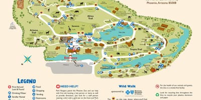 Harta Phoenix Zoo