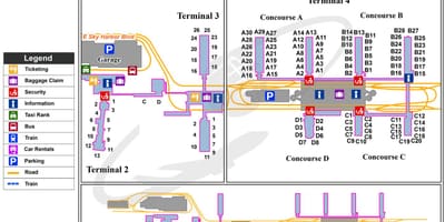Sky harbor airport terminal hartă