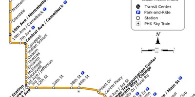 Valea metrou harta rutelor de autobuz