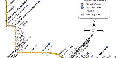 Valea metrou harta rutelor de autobuz